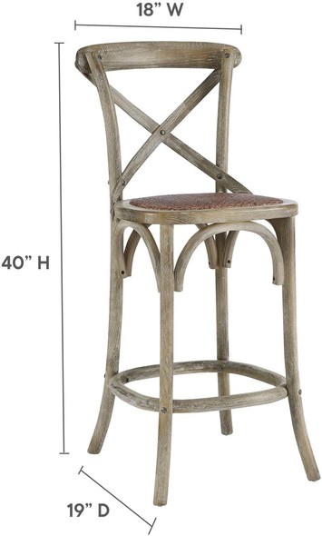 bar height stools near me Modway Furniture Gray