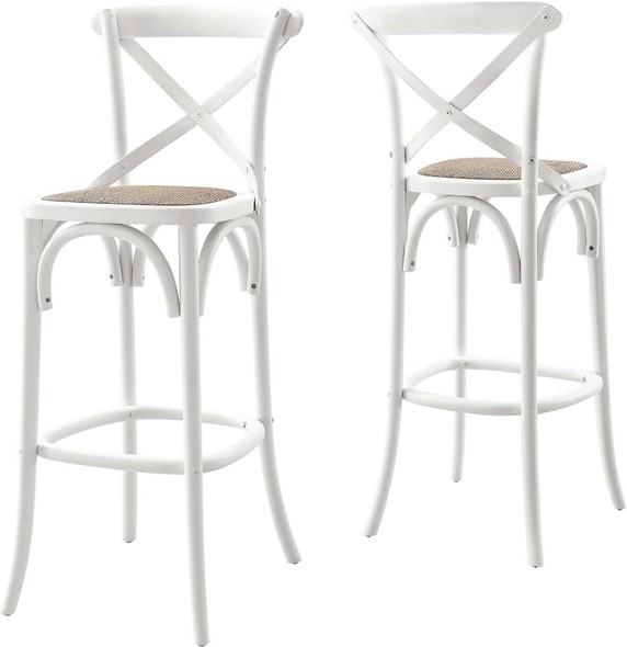 basic bar stools Modway Furniture White
