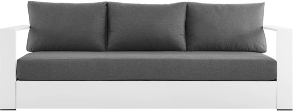 cream microfiber sectional Modway Furniture Sofa Sectionals White Charcoal
