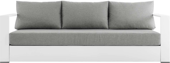 sectional sofa with two chaise lounges Modway Furniture Sofa Sectionals White Gray