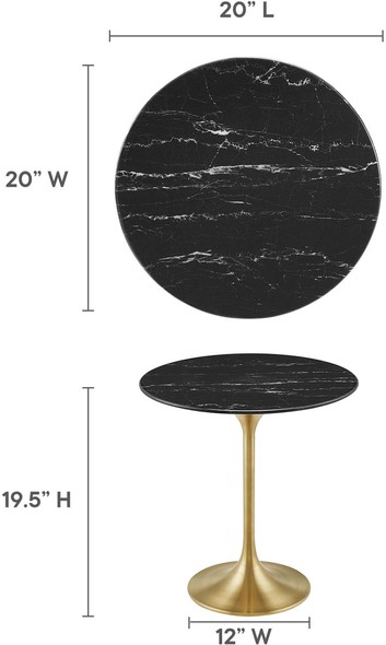 occasional tables for sale Modway Furniture Tables Accent Tables Gold Black