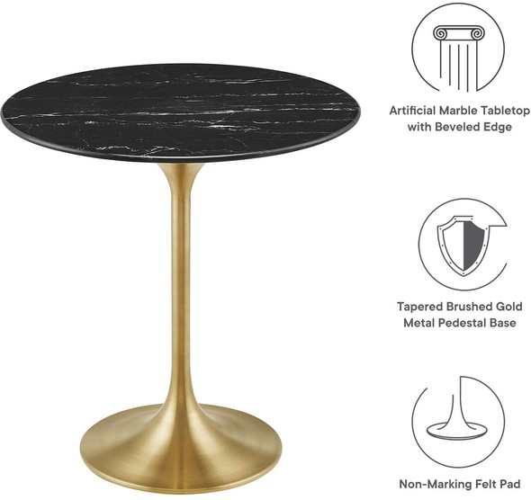 occasional tables for sale Modway Furniture Tables Accent Tables Gold Black