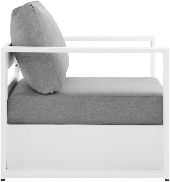 sofa with pillow Modway Furniture Sofa Sectionals White Gray