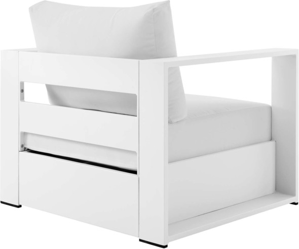 outdoor sectional couch set Modway Furniture Sofa Sectionals White White