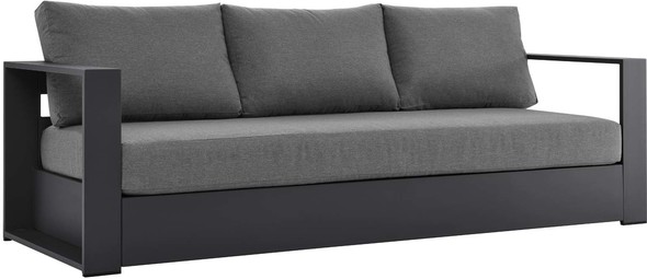 l shaped outdoor couch small Modway Furniture Sofa Sectionals Gray Charcoal