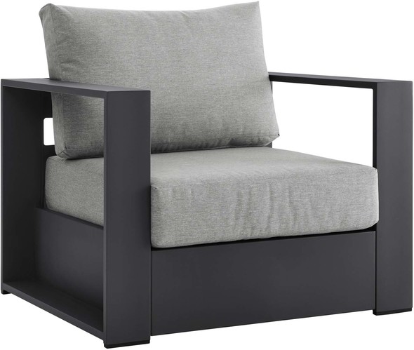 gold velvet accent chair Modway Furniture Bar and Dining Gray Gray
