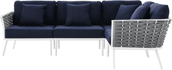 best pit couches Modway Furniture Sofa Sectionals White Navy