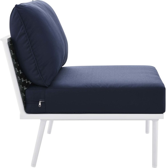 patio & outdoor furniture Modway Furniture Sofa Sectionals White Navy
