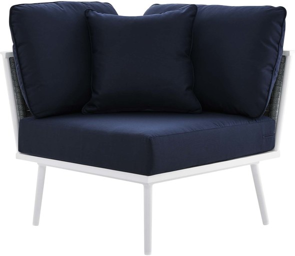 white chaise sofa Modway Furniture Sofa Sectionals White Navy