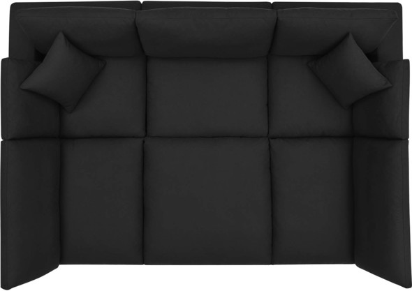 best sectional sofa bed Modway Furniture Living Room Sets Black
