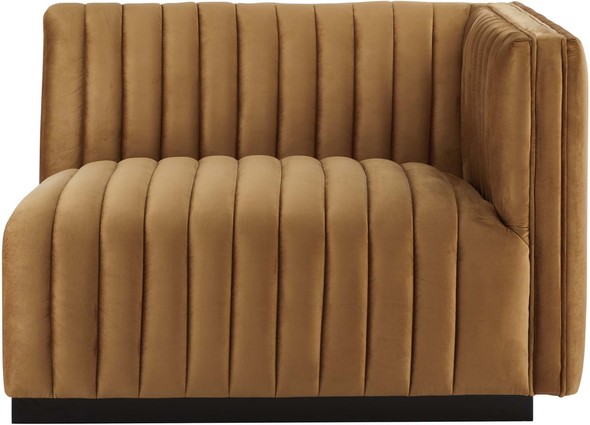 buy sectional sofa bed Modway Furniture Sofas and Armchairs Sofas and Loveseat Black Cognac