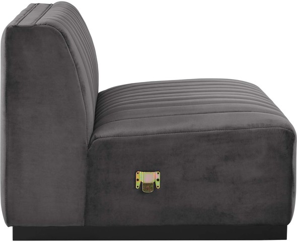 velvet couch for sale near me Modway Furniture Sofas and Armchairs Black Gray