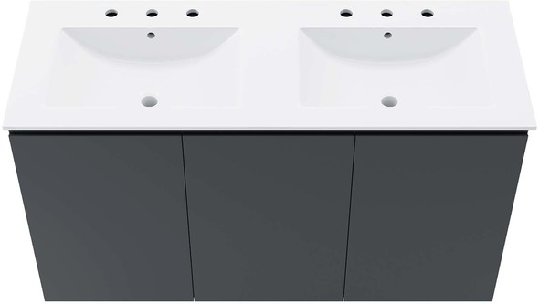 bathroom cabinets 30 inches wide Modway Furniture Vanities Gray White