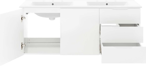 quartz countertops for bathrooms Modway Furniture Vanities White White