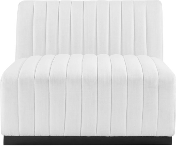 black and white leather sectional Modway Furniture Sofas and Armchairs Black White