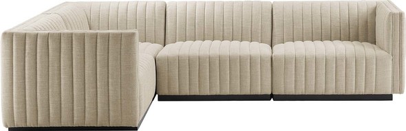 piece by piece sectional couch Modway Furniture Sofas and Armchairs Black Beige