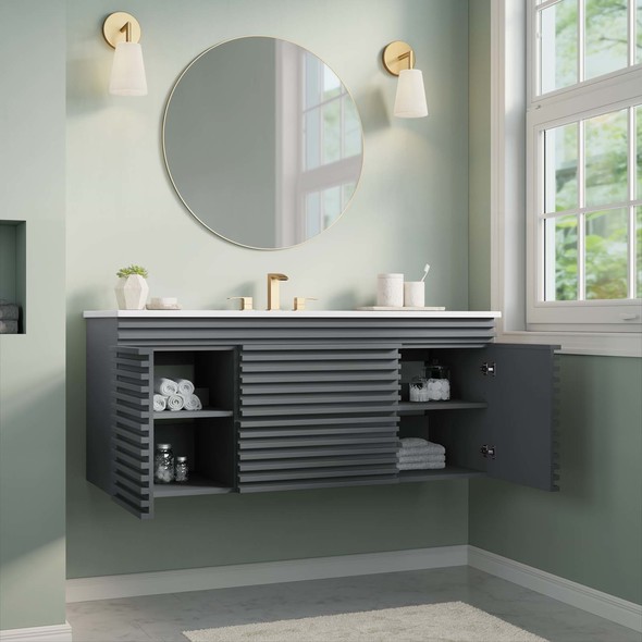 vanity sink price Modway Furniture Vanities Gray White