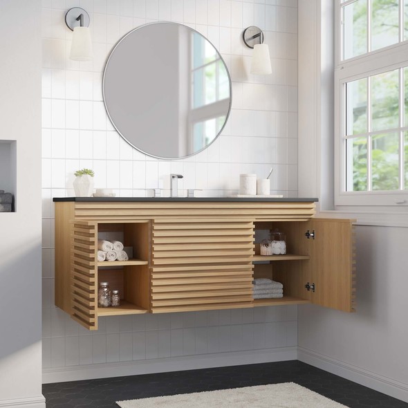 small bathroom vanity with sink ideas Modway Furniture Vanities Oak Black