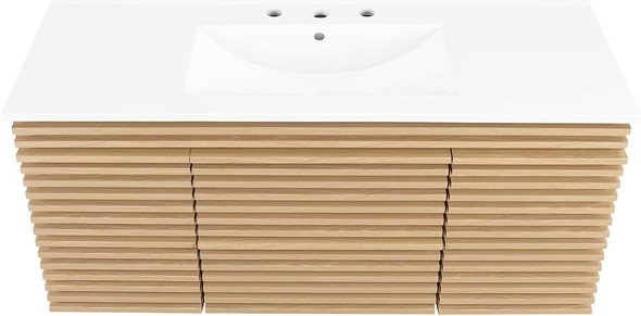 bathroom side cabinets Modway Furniture Vanities Oak White