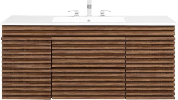 bathroom sink countertop ideas Modway Furniture Vanities Walnut White