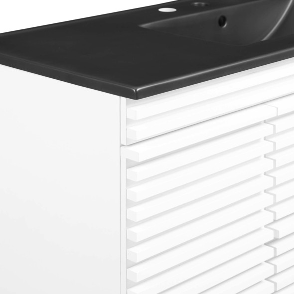 good quality bathroom vanities Modway Furniture Vanities White Black