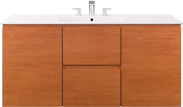 70 inch vanity top single sink Modway Furniture Vanities Cherry White