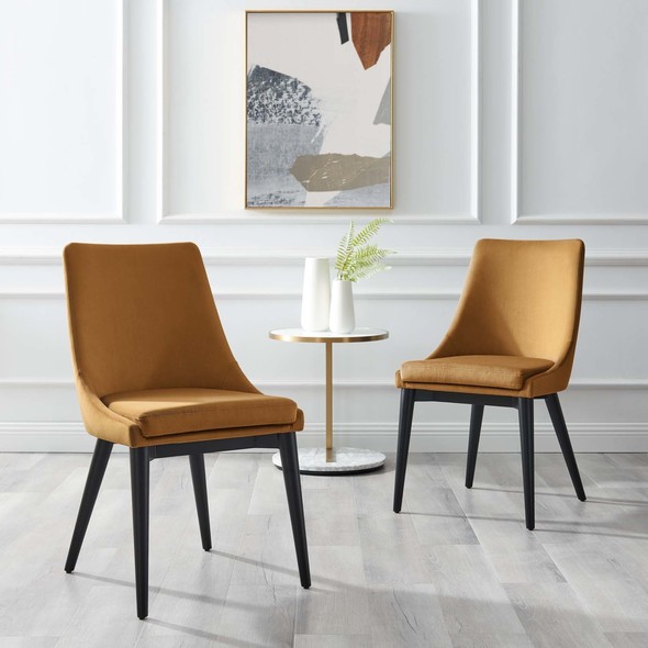 modern gold dining chairs Modway Furniture Dining Chairs Cognac