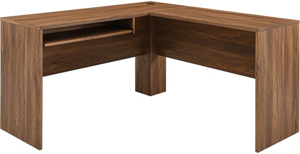 walnut office desk Modway Furniture Computer Desks Walnut