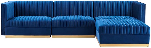 white sleeper sofa sectional Modway Furniture Sofas and Armchairs Navy