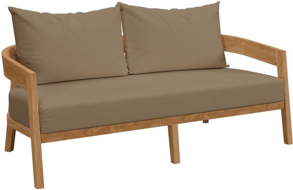 buy outdoor corner sofa Modway Furniture Sofa Sectionals Natural Light Brown