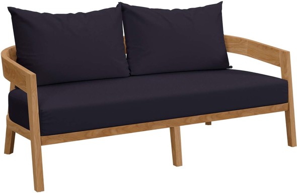 outdoor conversation seating Modway Furniture Sofa Sectionals Natural Navy