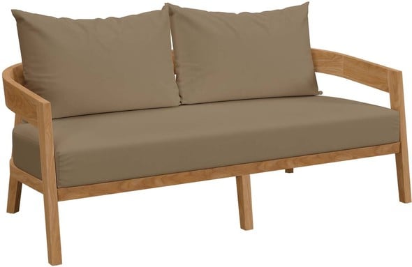 l shaped sectional chaise Modway Furniture Sofa Sectionals Natural Light Brown