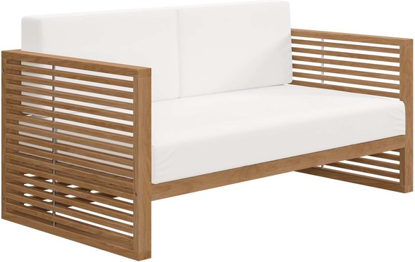 patio furniture couch and chairs Modway Furniture Sofa Sectionals Natural White