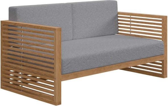 5 piece patio bistro set Modway Furniture Sofa Sectionals Natural Gray