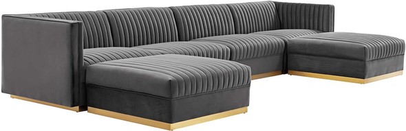 small sectionals for sale near me Modway Furniture Sofas and Armchairs Gray