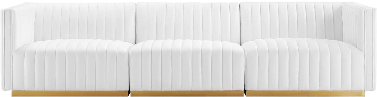 cheap loveseat couch Modway Furniture Sofas and Armchairs Gold White
