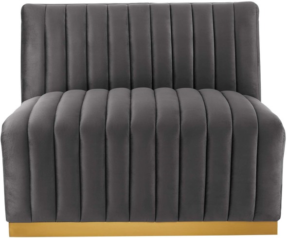 modern gray leather sectional Modway Furniture Sofas and Armchairs Gold Gray