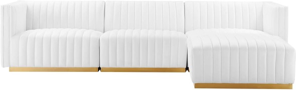 affordable sectional sleeper sofa Modway Furniture Sofas and Armchairs Gold White