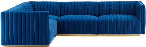 sectional bed Modway Furniture Sofas and Armchairs Gold Navy