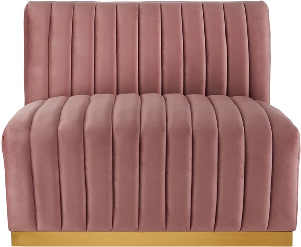 pull out couch black Modway Furniture Sofas and Armchairs Gold Dusty Rose