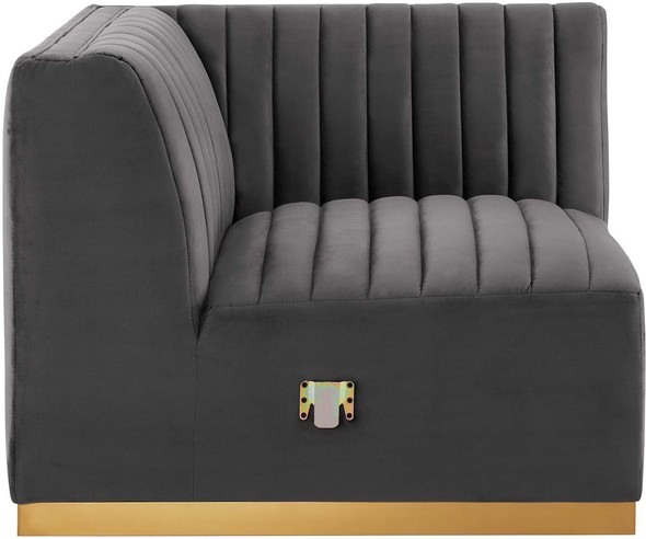 sectional couch cost Modway Furniture Sofas and Armchairs Gold Gray