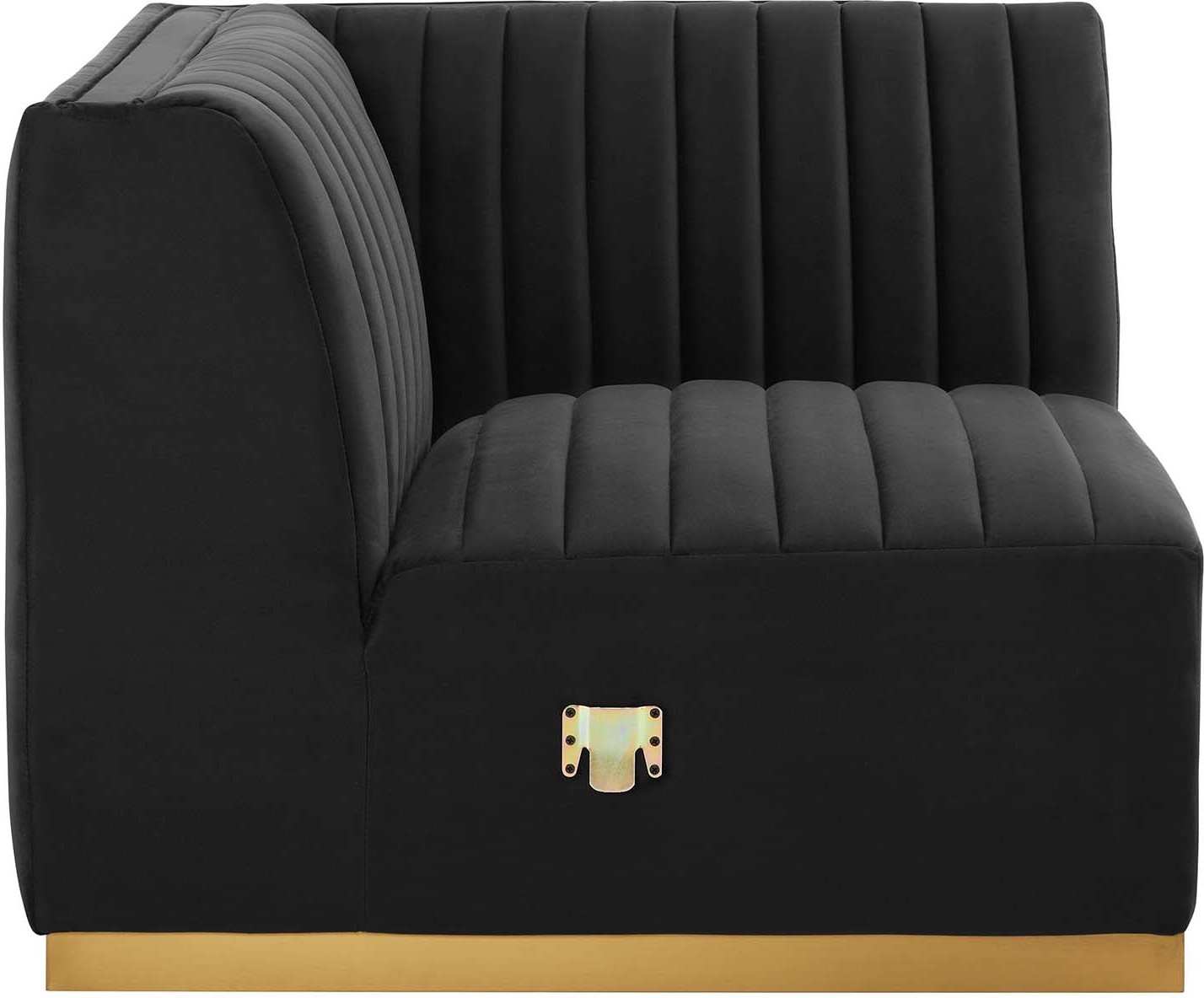 sofa gray modern Modway Furniture Sofas and Armchairs Gold Black