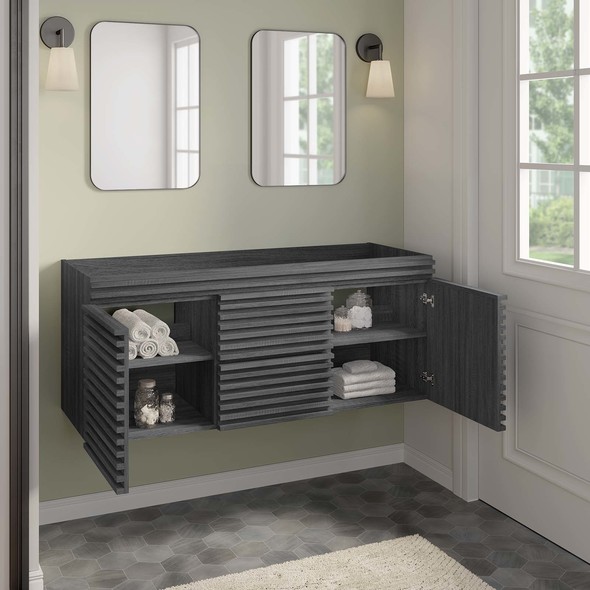 small bathroom vanity units Modway Furniture Vanities Charcoal