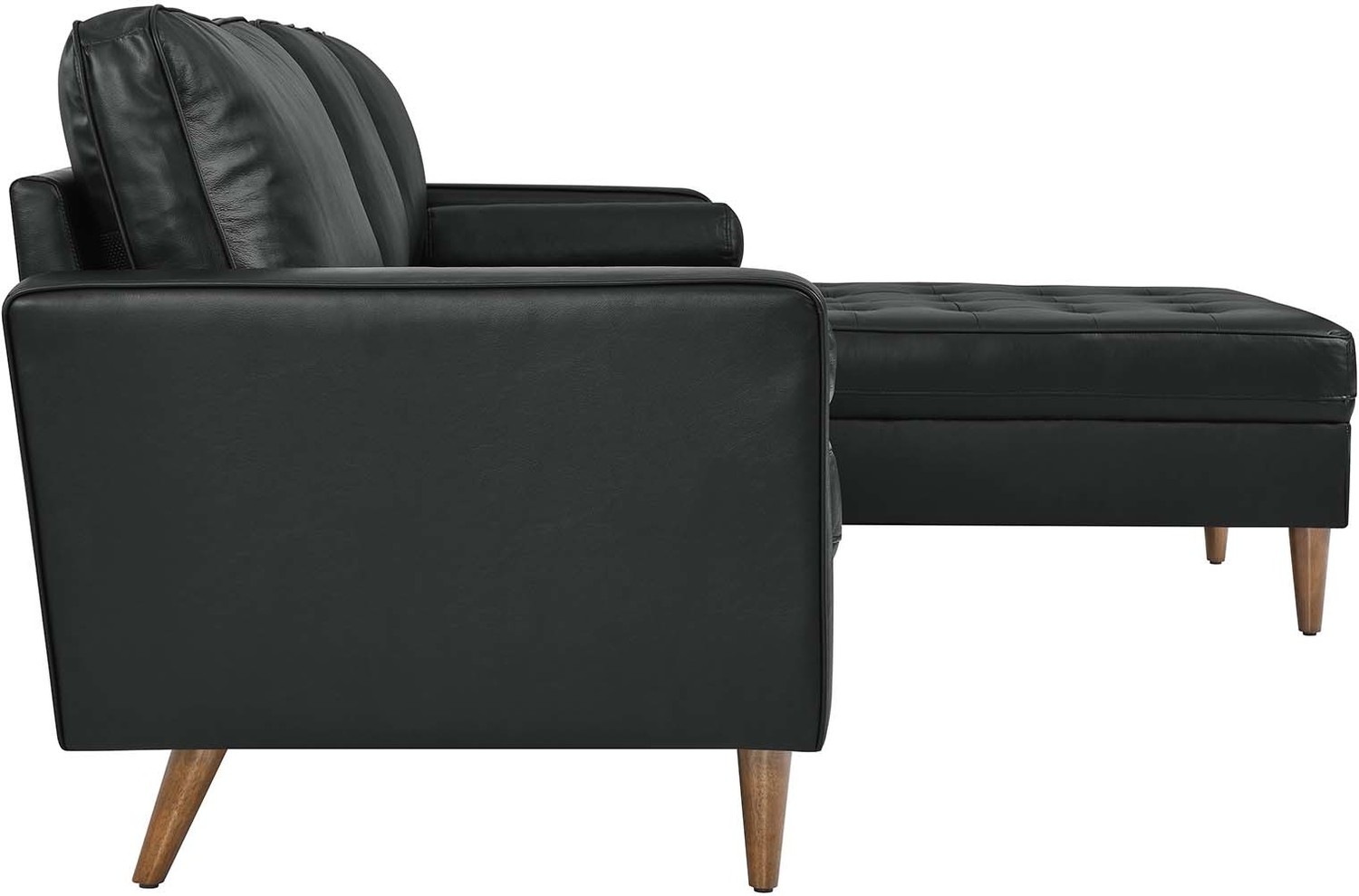 best small sectional sleeper sofa Modway Furniture Sofas and Armchairs Black