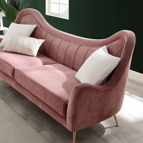 right facing sofa Modway Furniture Sofas and Armchairs Dusty Rose