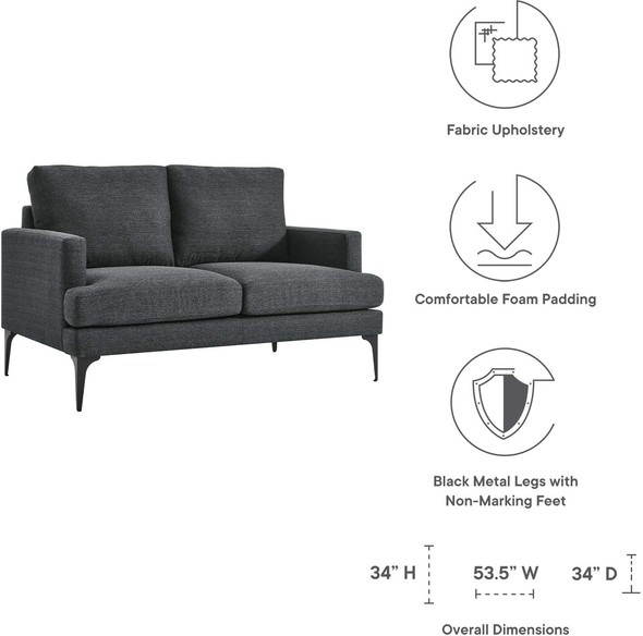 white leather sectional sofa with chaise Modway Furniture Sofas and Armchairs Gray