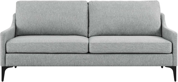 two piece sectional couch Modway Furniture Living Room Sets Light Gray