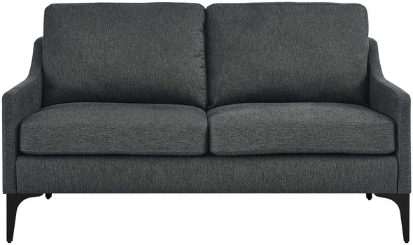 sectional green Modway Furniture Sofas and Armchairs Charcoal