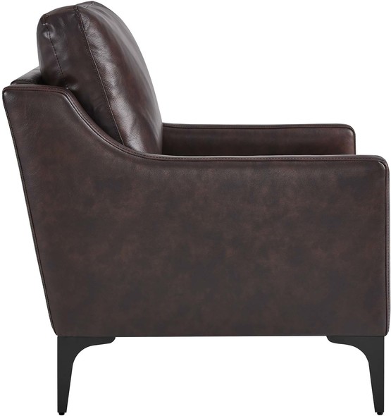 chair with an ottoman Modway Furniture Sofas and Armchairs Brown