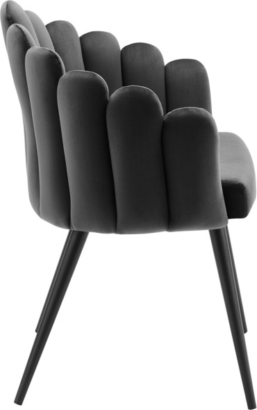 material for dining room chairs Modway Furniture Dining Chairs Black Charcoal